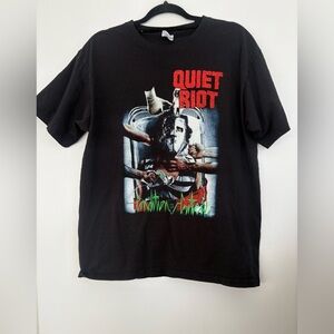 Vintage 1984 Quiet Riot Condition Critical Tour T-Shirt 80s Band Tee 100% Cotton